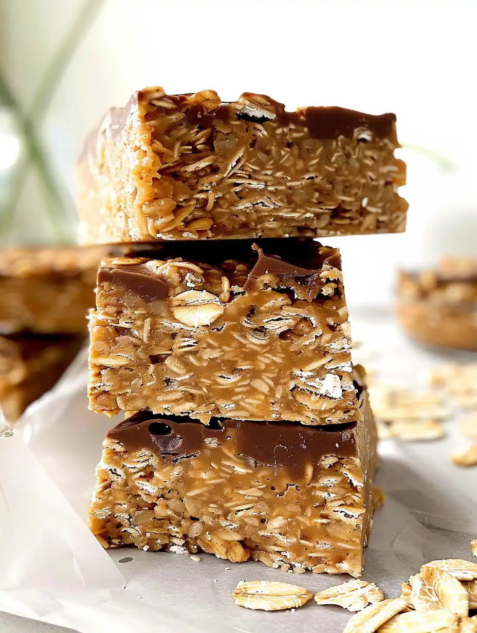 No-Bake Peanut Butter Oatmeal Bars