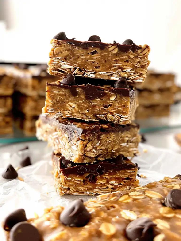No-Bake Peanut Butter Oatmeal Bars