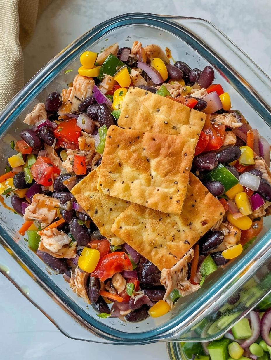 BBQ Chicken Dense Bean Salad