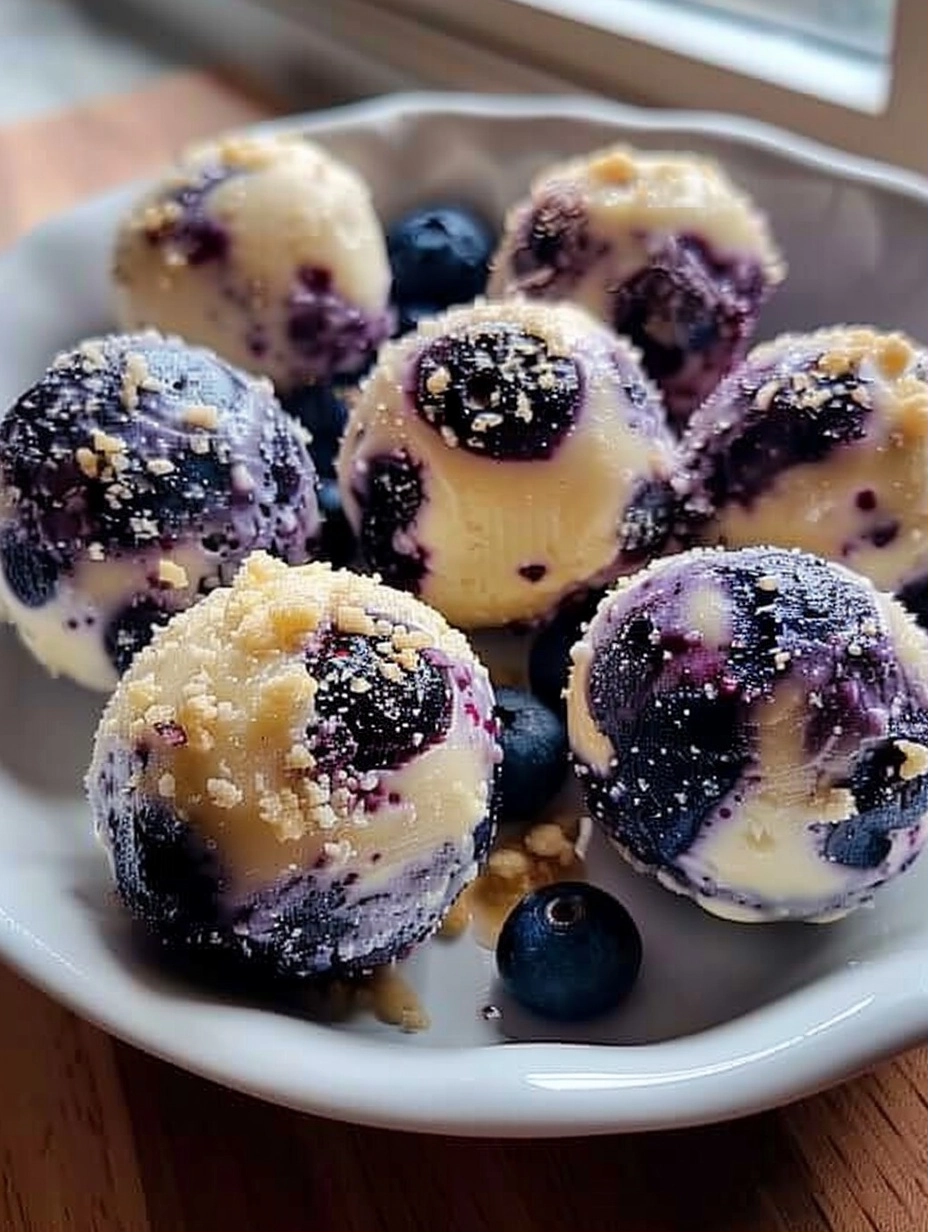 Blueberry Cheesecake Bites
