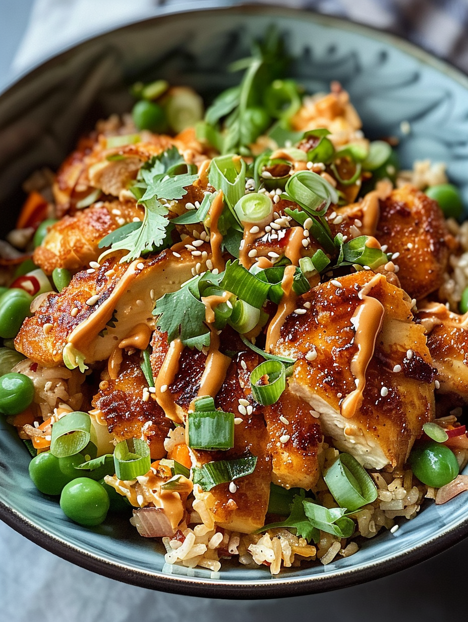 Chicken Crispy Rice Salad