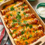 Chicken Enchiladas (30 minutes, 7 ingredients)