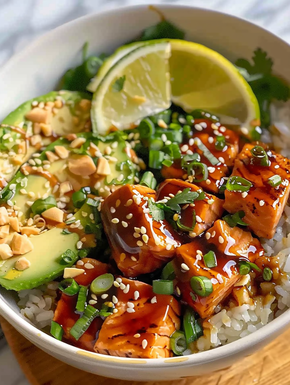 Honey Glazed Salmon Bowl