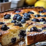 Lemon Blueberry Breakfast Bake with Cottage Cheese