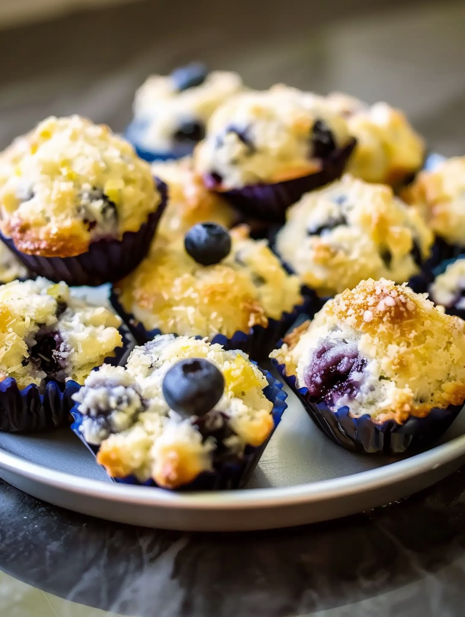 Lemon Blueberry Cottage Cheese Protein Bites