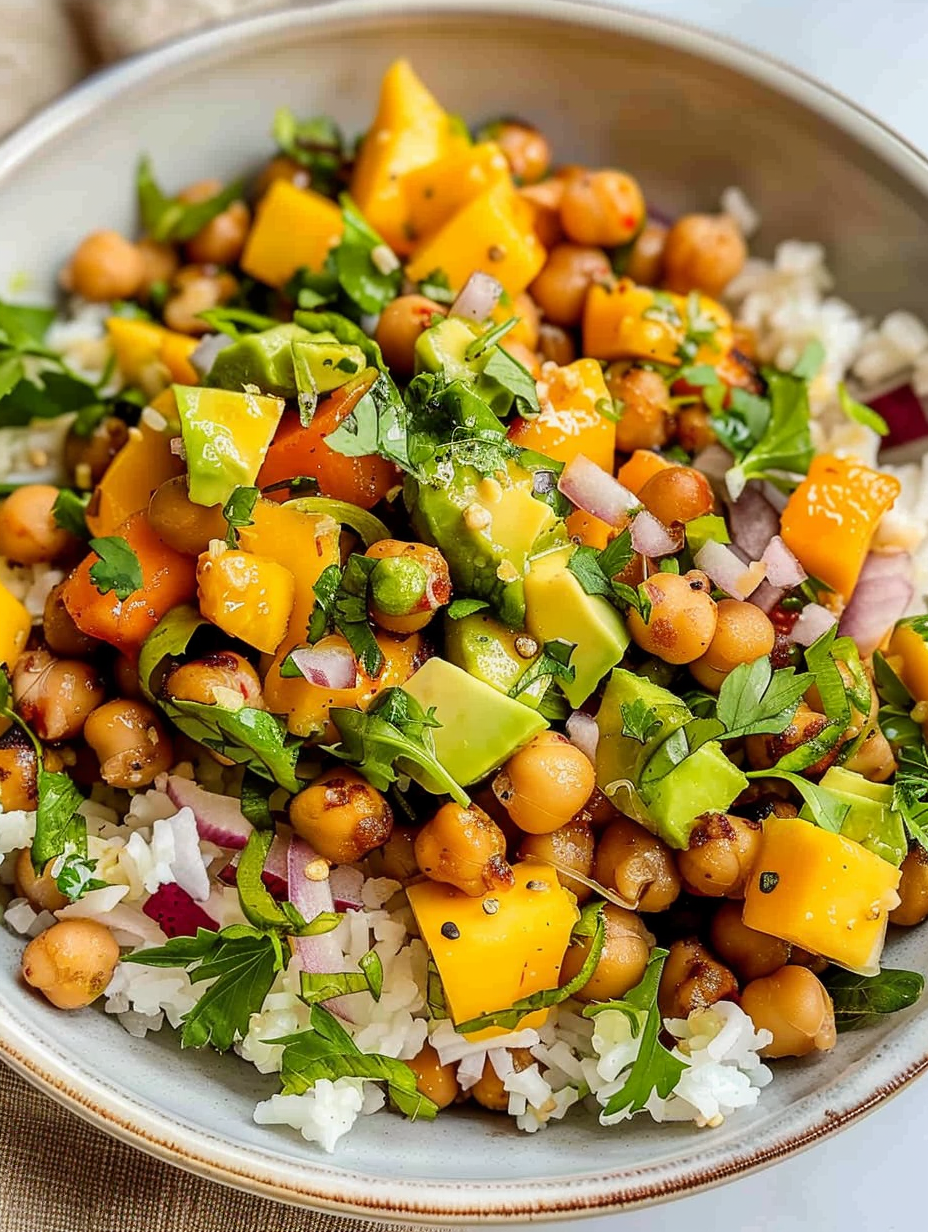 Mango Chickpea Salad