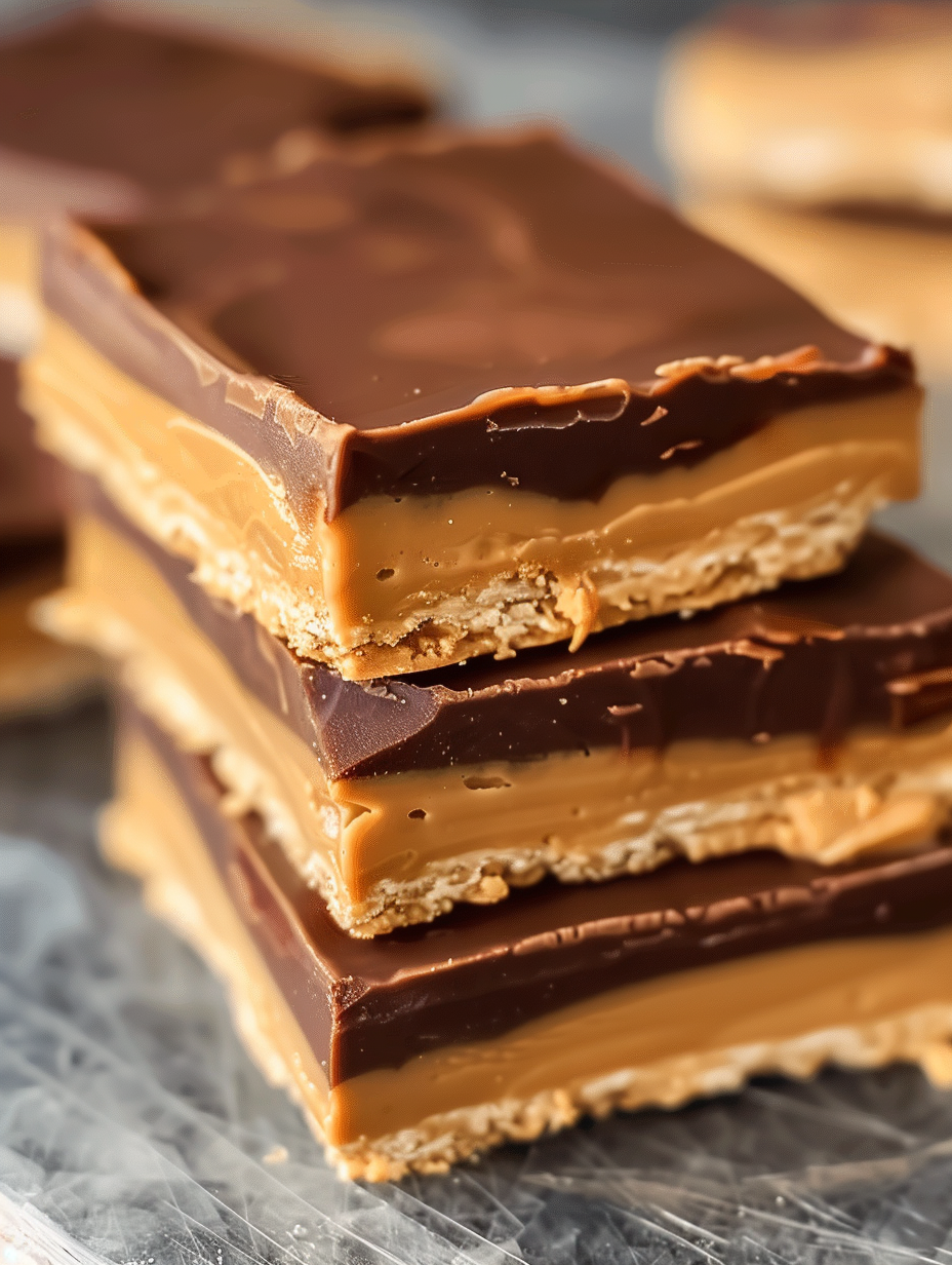 No-Bake Peanut Butter Bars (5 Ingredients)
