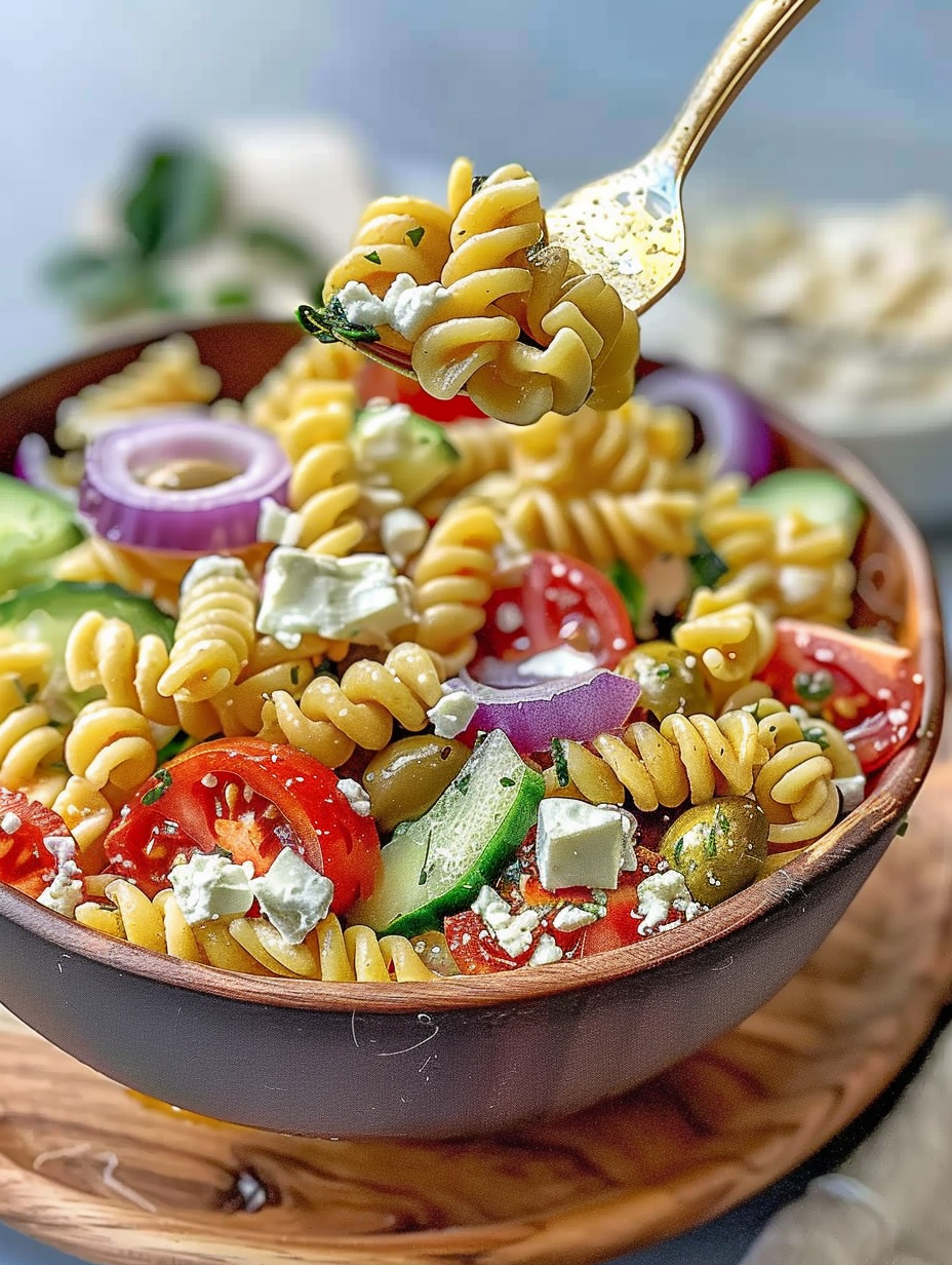 Quick Greek Pasta Salad