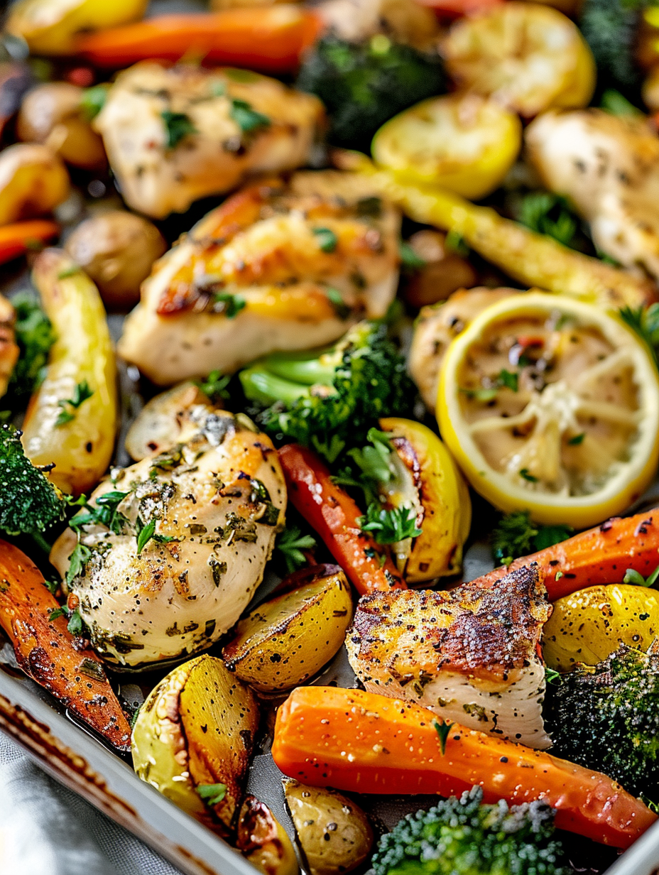 Sheet Pan Lemon Herb Chicken and Vegetables