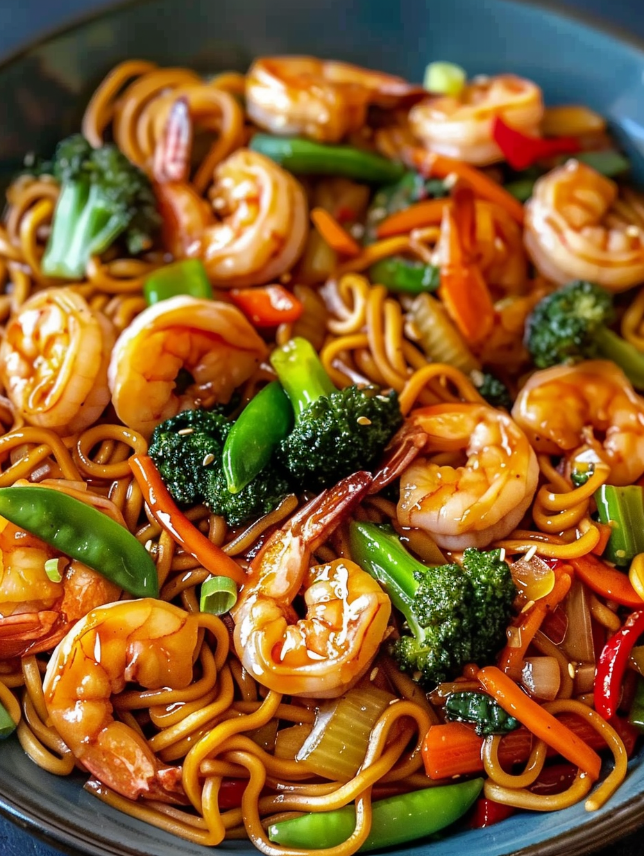 Shrimp Stir Fry with Noodles (25-Minutes)