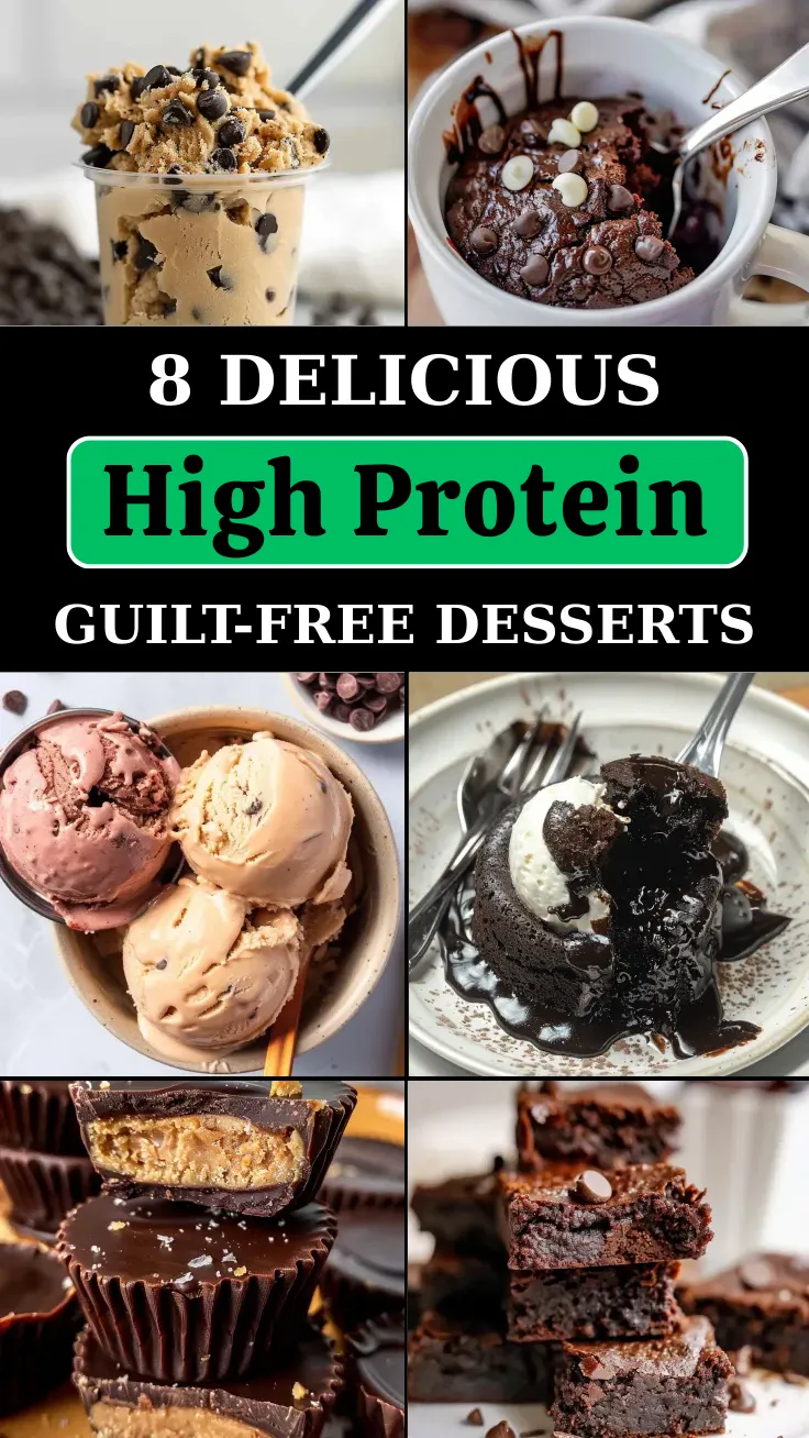 8 Delicious High Protein Desserts for Guilt-Free Treats
