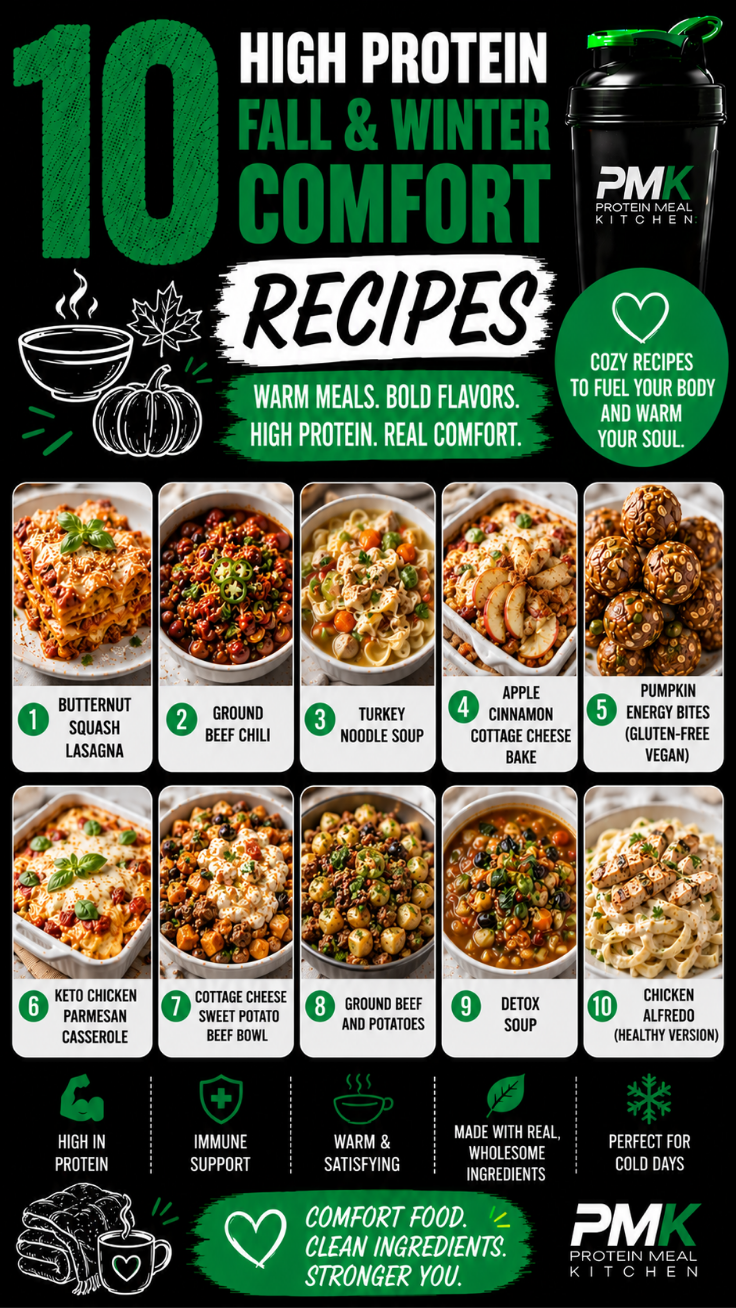 10 High Protein Fall and Winter Comfort Recipes
