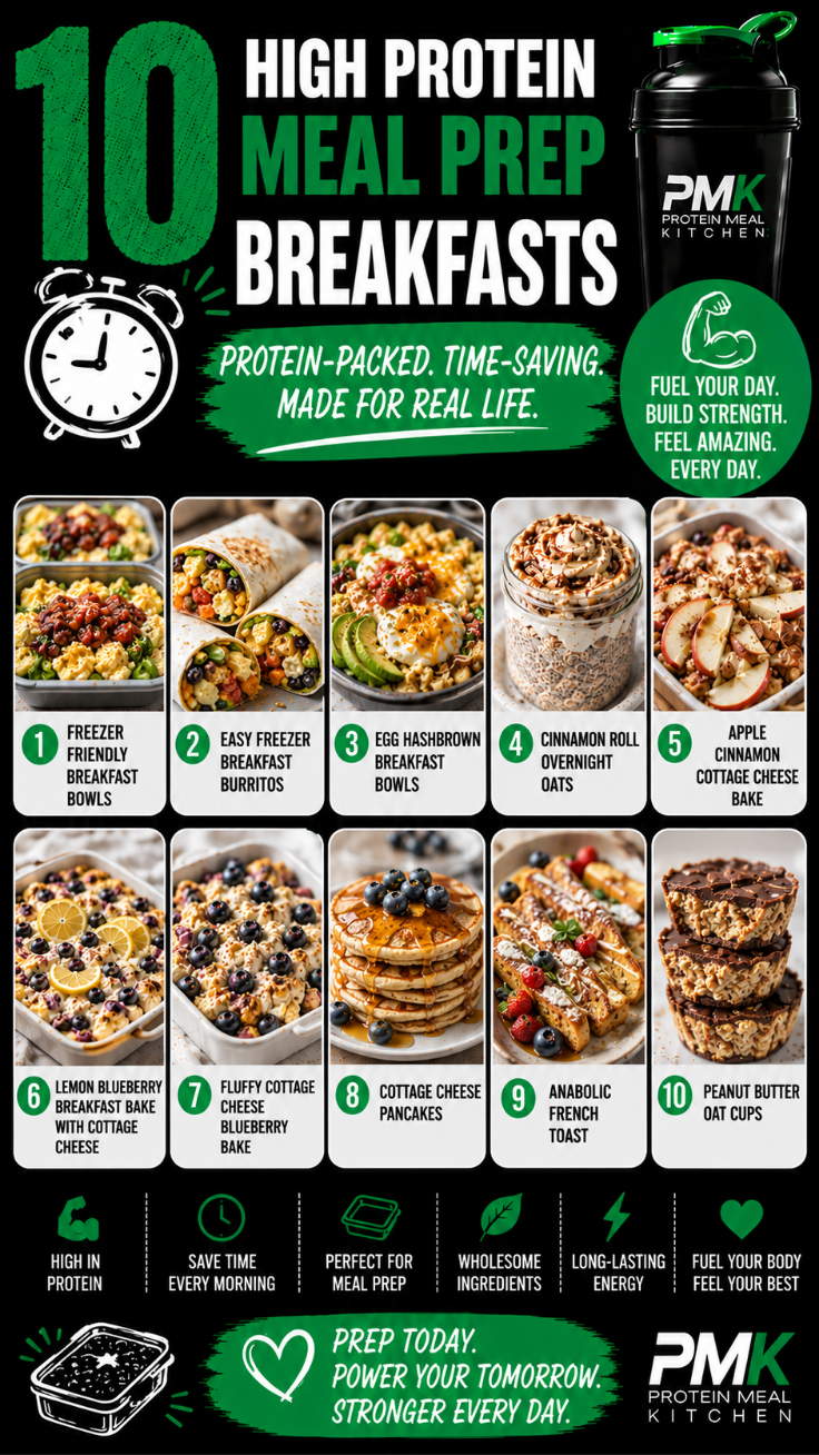 10 High Protein Meal Prep Breakfasts for the Week