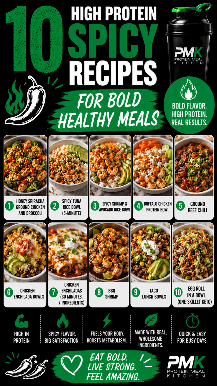 10 High Protein Spicy Recipes for Bold Healthy Meals