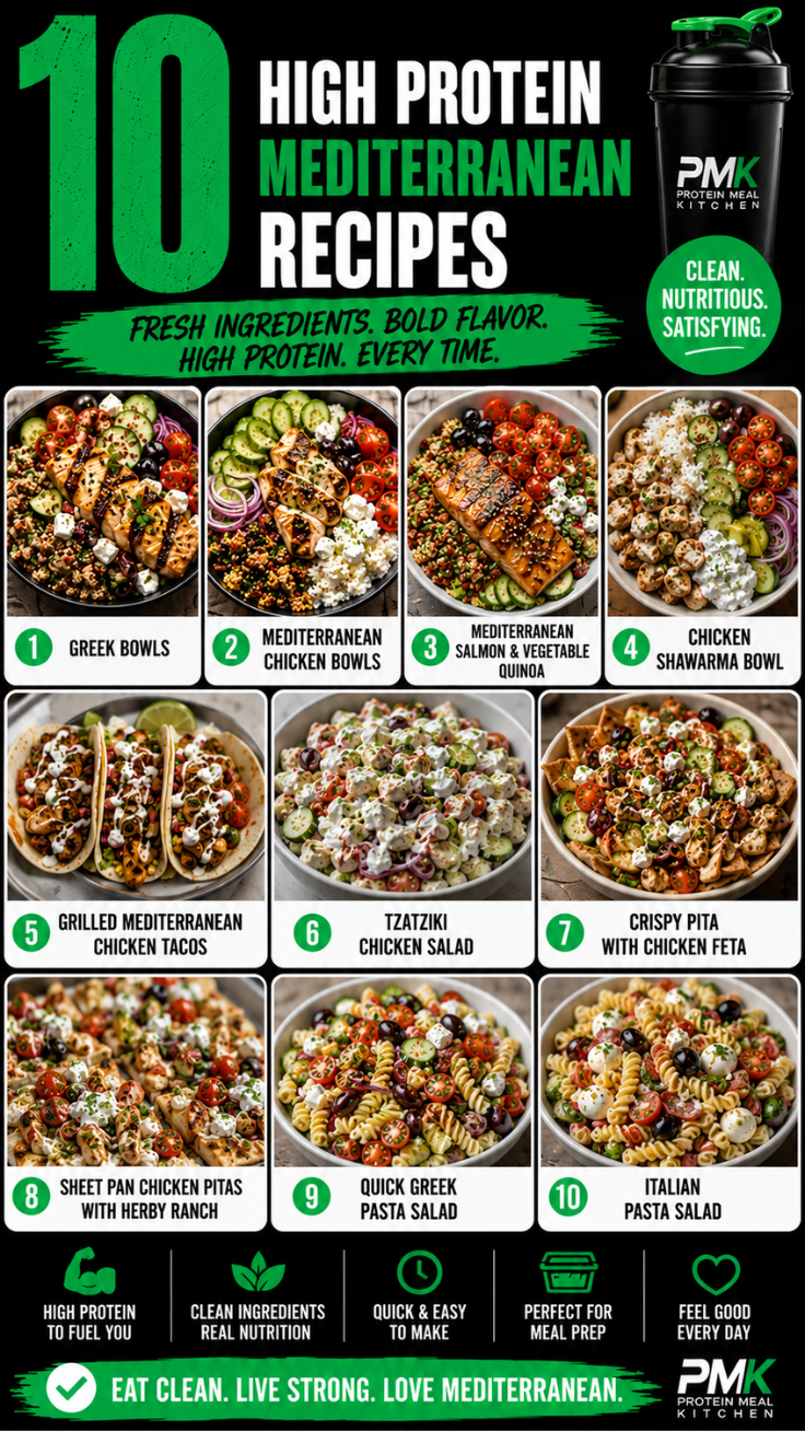 10 High Protein Mediterranean Recipes for Healthy Living