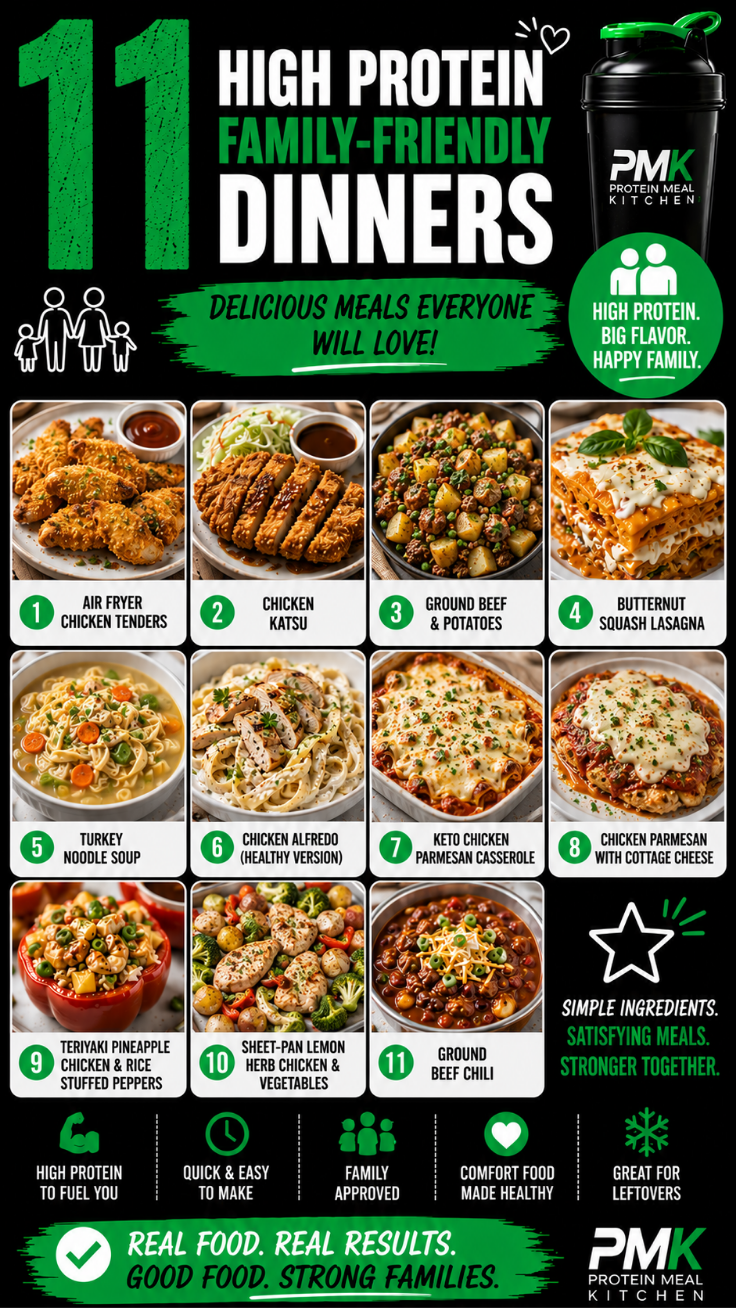 11 High Protein Family-Friendly Dinners Your Kids Will Love