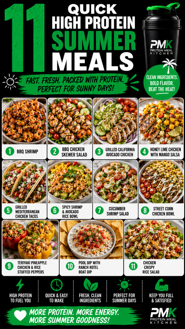 11 Quick High Protein Summer Meals for Healthy Living
