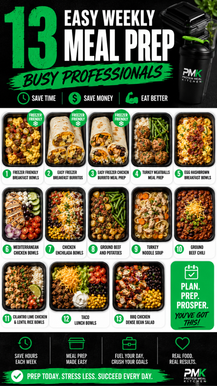 13 Easy Weekly Meal Prep Ideas for Busy Professionals