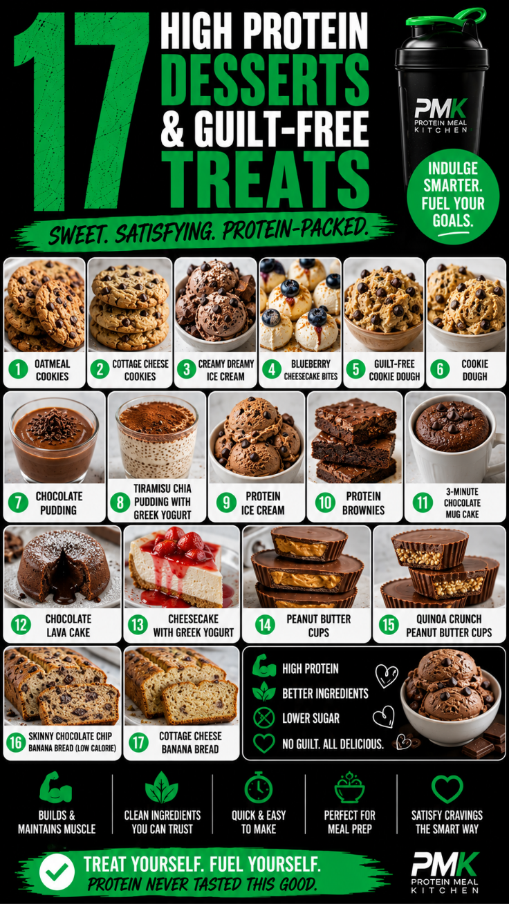 17 High Protein Desserts and Guilt-Free Treats to Try