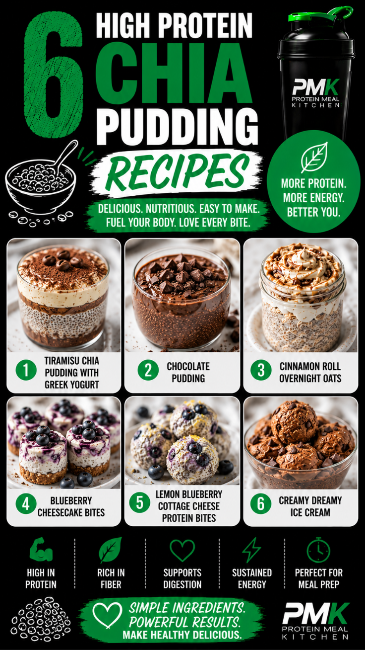 6 High Protein Chia & Pudding Recipes for Easy Healthy Snacks
