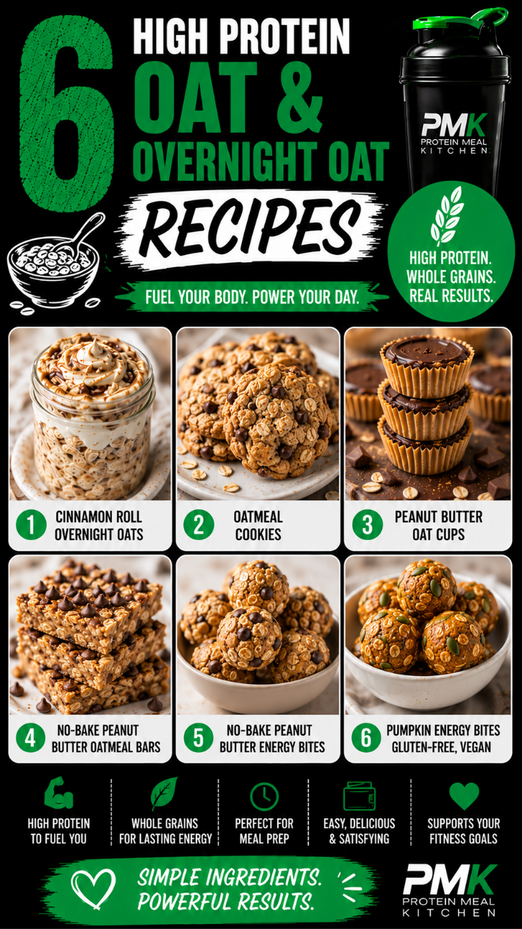 6 High Protein Oat and Overnight Oat Recipes