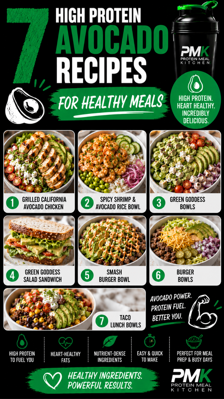 7 High Protein Avocado Recipes for Healthy Meals