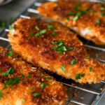 Crispy Panko Crusted Chicken Breasts!