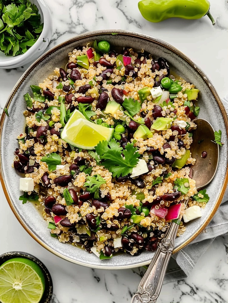 HEALTHY BLACK BEAN QUINOA SALAD