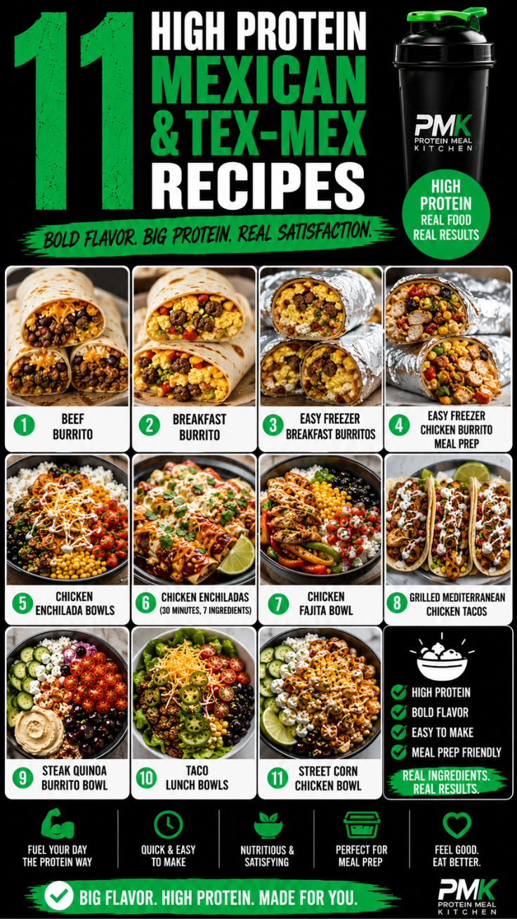 11 High Protein Mexican and Tex-Mex Recipes for Healthy Eating