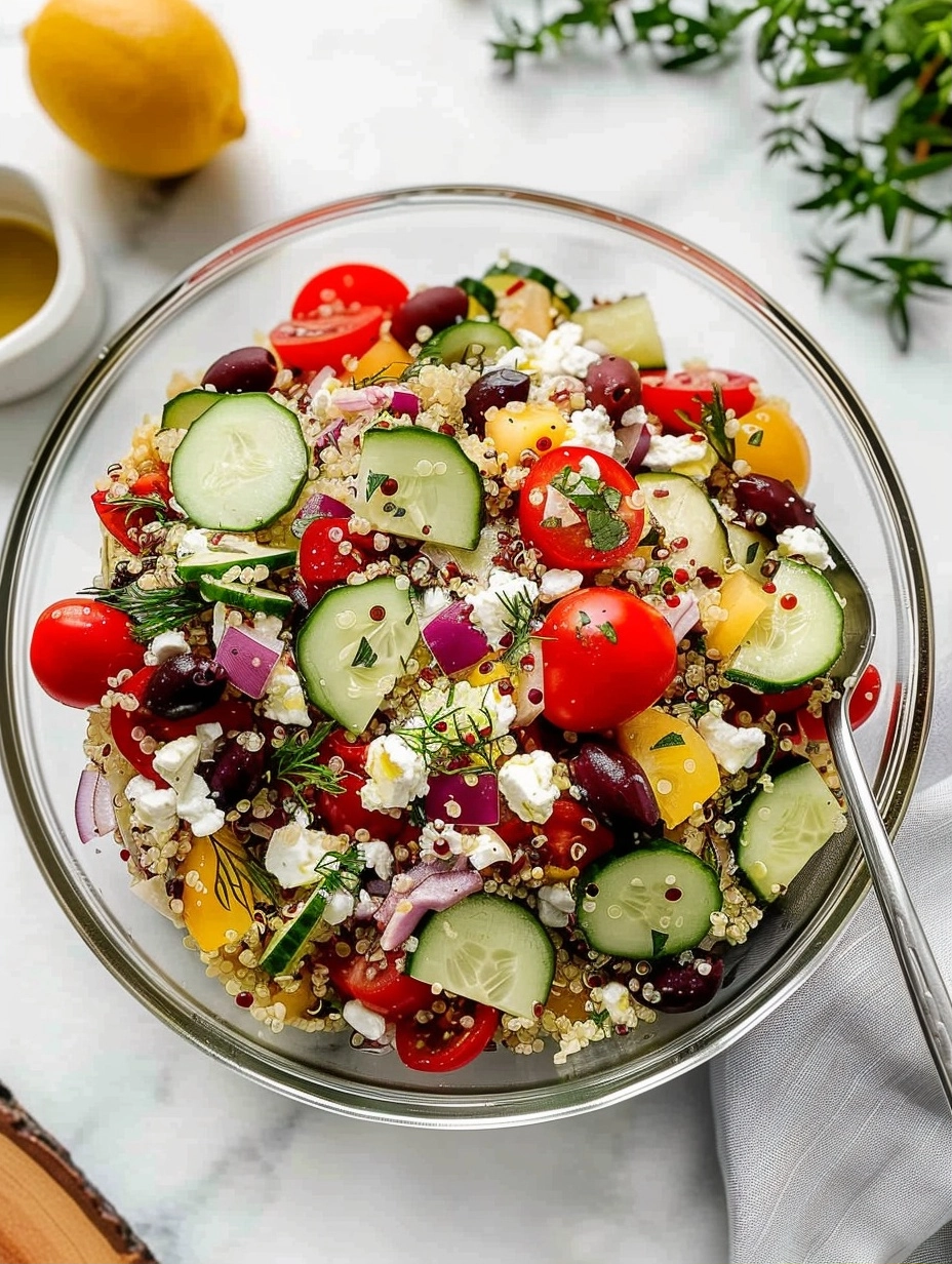 Quick & Easy Greek Quinoa Salad