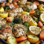 Sheet Pan Lemon Herb Chicken and Vegetables