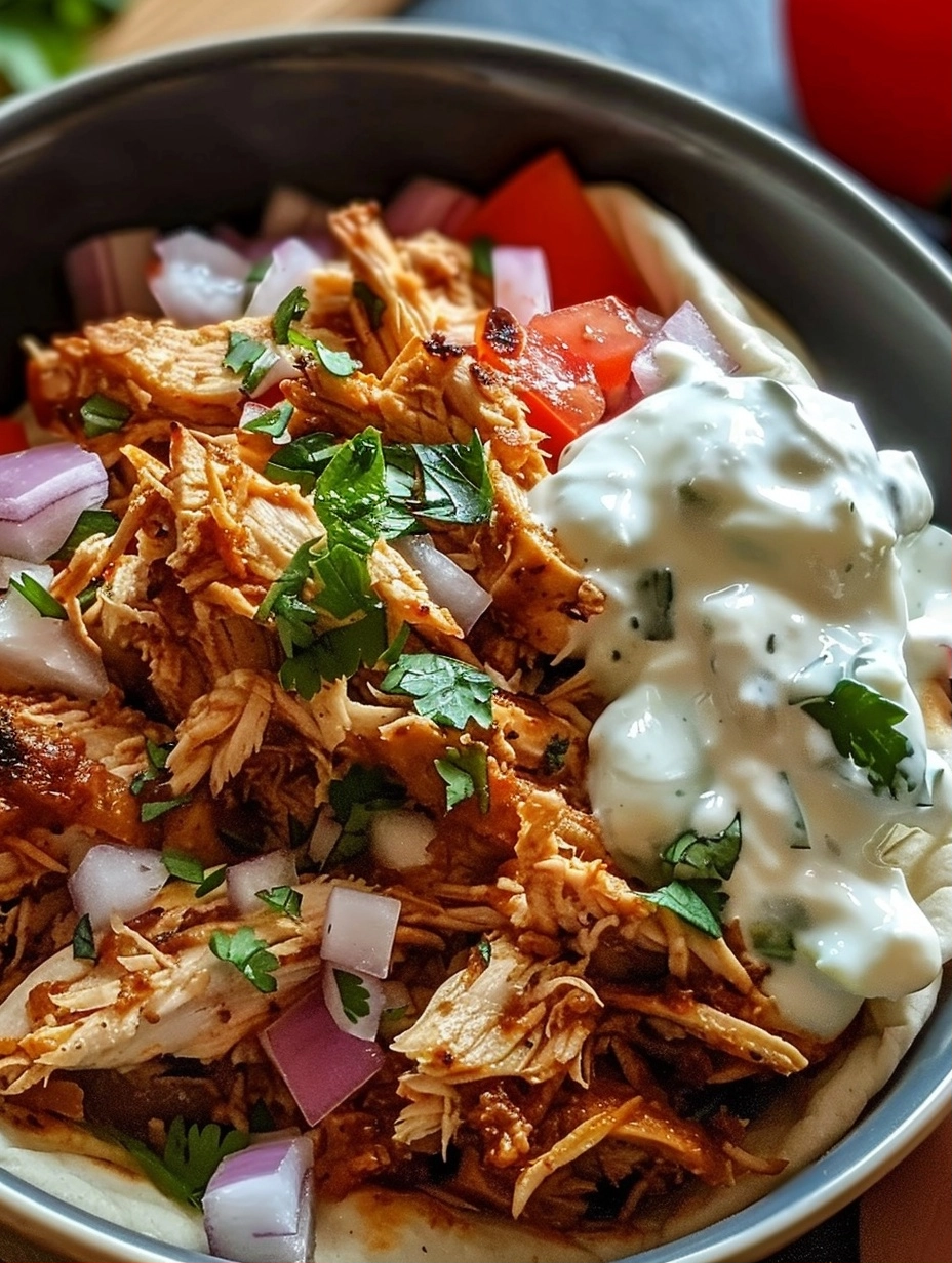 Slow Cooker Chicken Shawarma