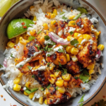 Street Corn Chicken Rice Bowl